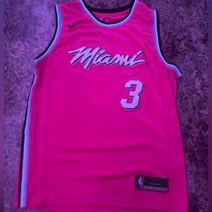 Dwayne Wade Miami Heat City pink jersey size XL like BRAND NEW (will ship ra)